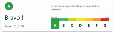 Score éco index A