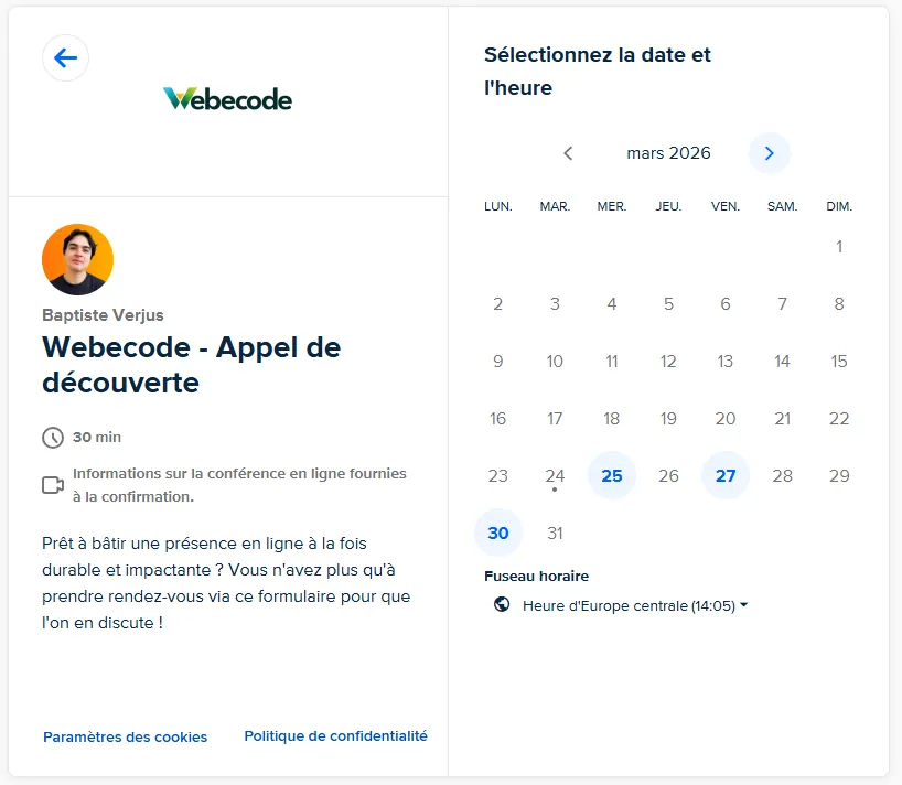 Calendly Baptiste